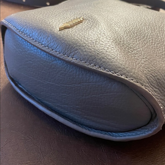 Thacker Gray Leather Crossbody - Picture 6 of 9